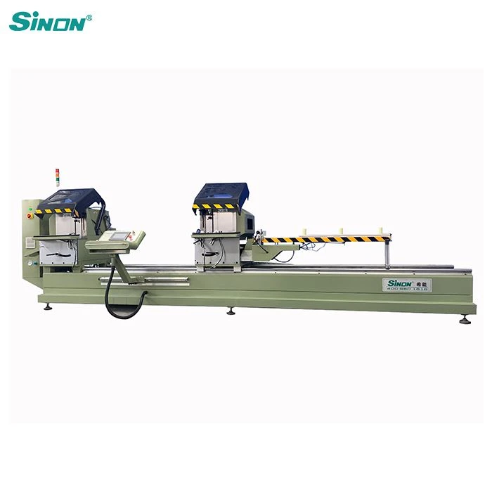 Aluminium dubbele kop snijmachine