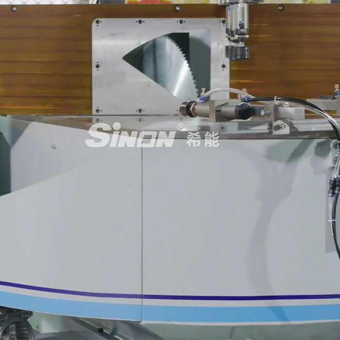 COMPOUND ANGLE DOUBLE HEAD SAW CUTTING MACHINE